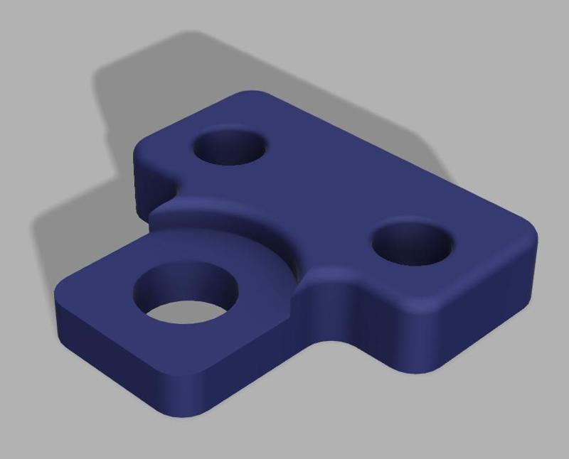 E3D Revo Nozzle ADXL Mount with larger holes