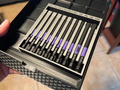 100mm Bit Gridfinity Tray