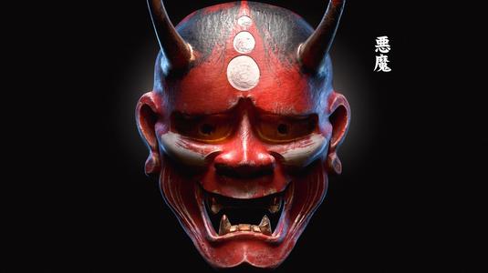 Japanese Mask 3D