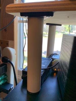 1" PVC Desk Riser Leg Brackets