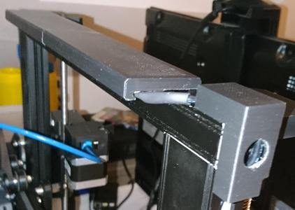 Creality CR6 CR-6 SE LED Strip Lightbar End Cap Cable Routing and Switch Case