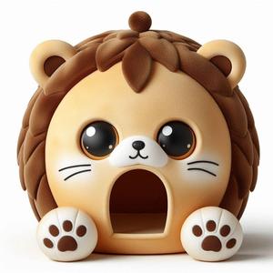 Modern Lion Cub Holder 3D Print – Cute Animal Desk Organizer, Functional Kid-Friendly Model
