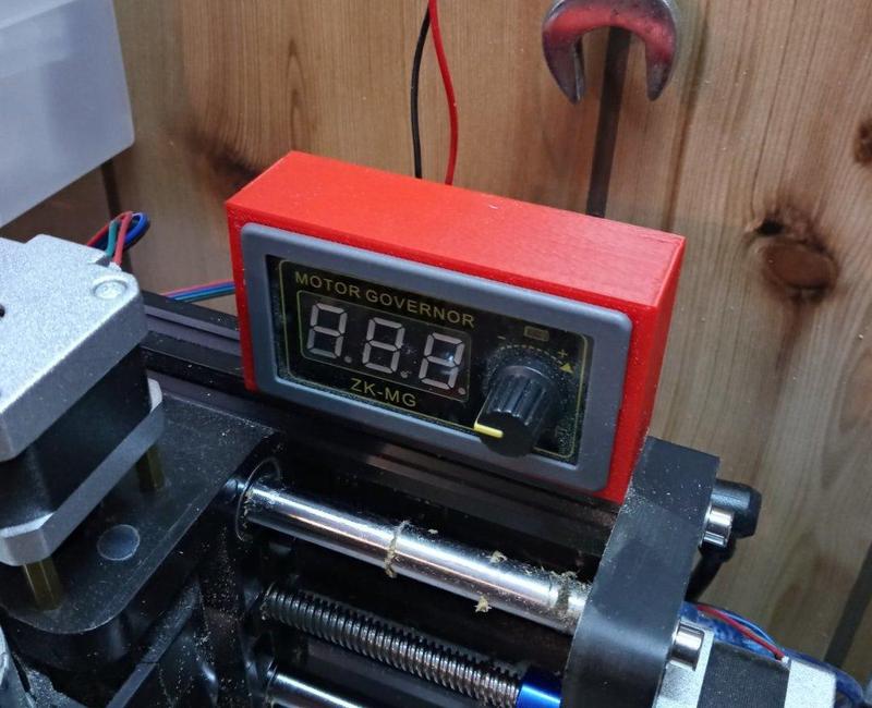 Spindle speed controller Box CNC 3018 on sliding bracket