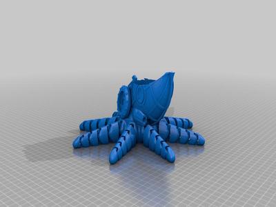 Steampunk Octopus Pen Holder