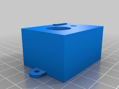 Single button box with led slot