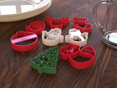 Beauti Christmas Cookie Cutters Set