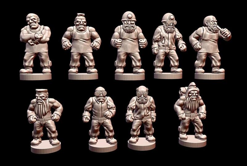 10mm Wasteland townsfolk - male civvies 
