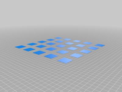 Bed Leveling - 25 Squares