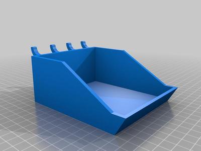Wide pegboard box