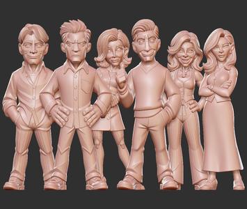 Friends TV Cast Figures