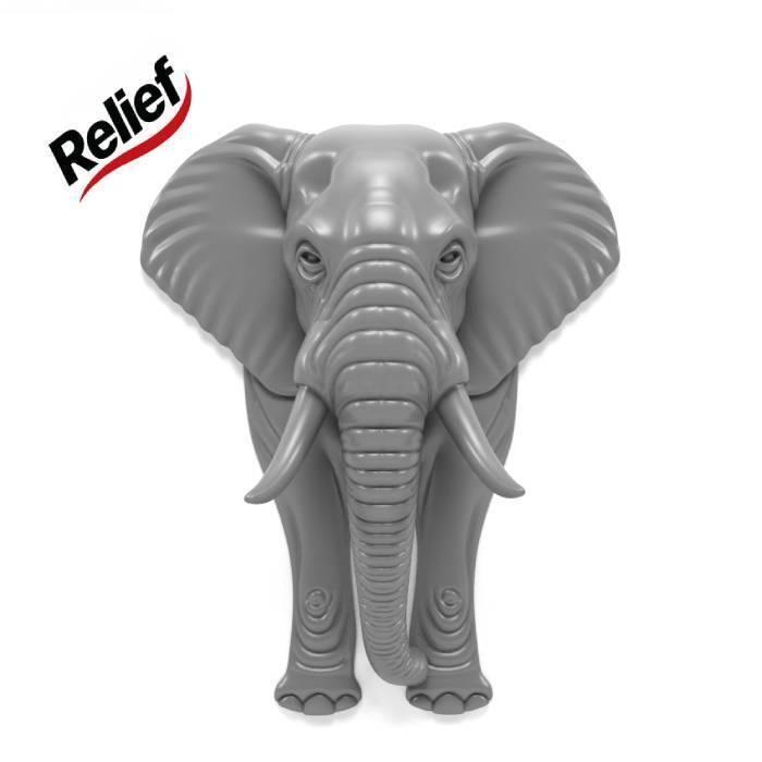 Wall Elephant 2 - Relief