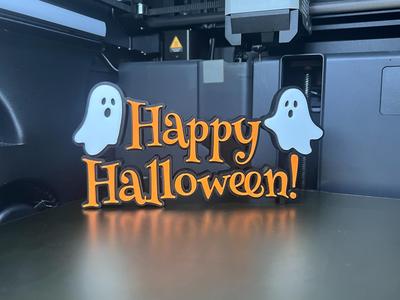 Happy Halloween Ghost Sign