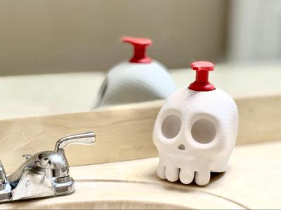 Halloween Skull Foaming Soap Dispenser Sleeve