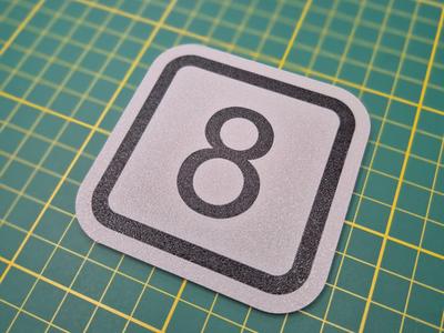 Square Number Plates, office & Door Signs 0-9