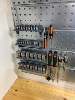 pegboard socket organizer