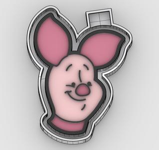 piglet pig - winnie the pooh - freshie mold