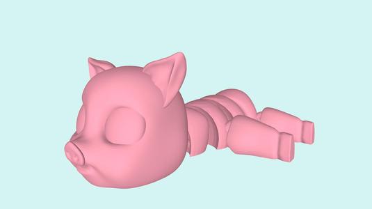 Articulated Pig Toy Fidget