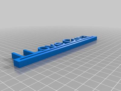I Love Cura Sign