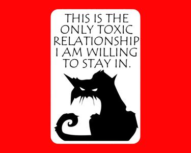 THIS IS THE ONLY TOXIC RELATIONSHIP I AM WILLING TO STAY IN, sign