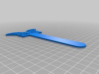 Bookmark Butterfly Segnalibro Farfalla OpenSCAD