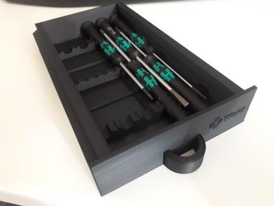 Wera micro screwdriver under drawer