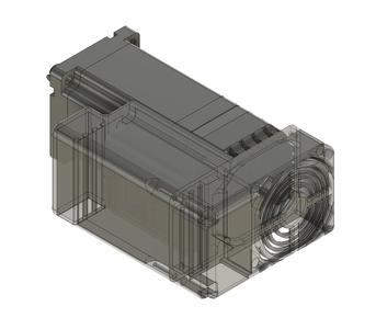 iHSV86-30-66-72 - e-motor - cover - splash guard - intake fan - [Axis 2]