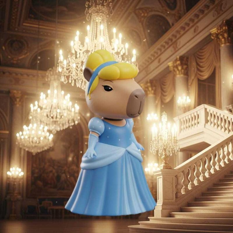 Capybara Princess Cinderella