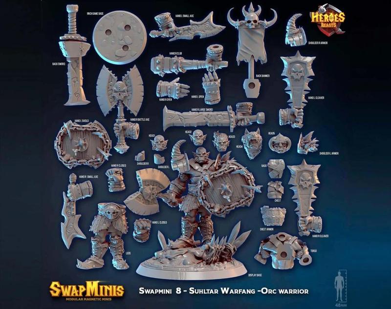 Swapmini 8 - Suhltar Warfang -Orc warrior