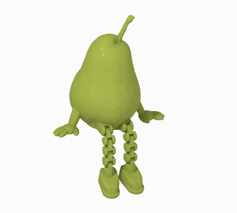 🍐 Pear Man – Funny STL Figure for Kitchen & Cafe Decor