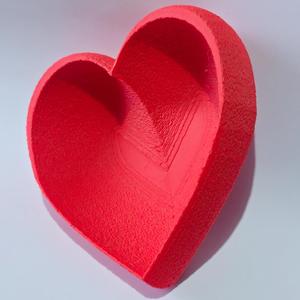 Heart shaped bowl/dish! Fuzzy skin!