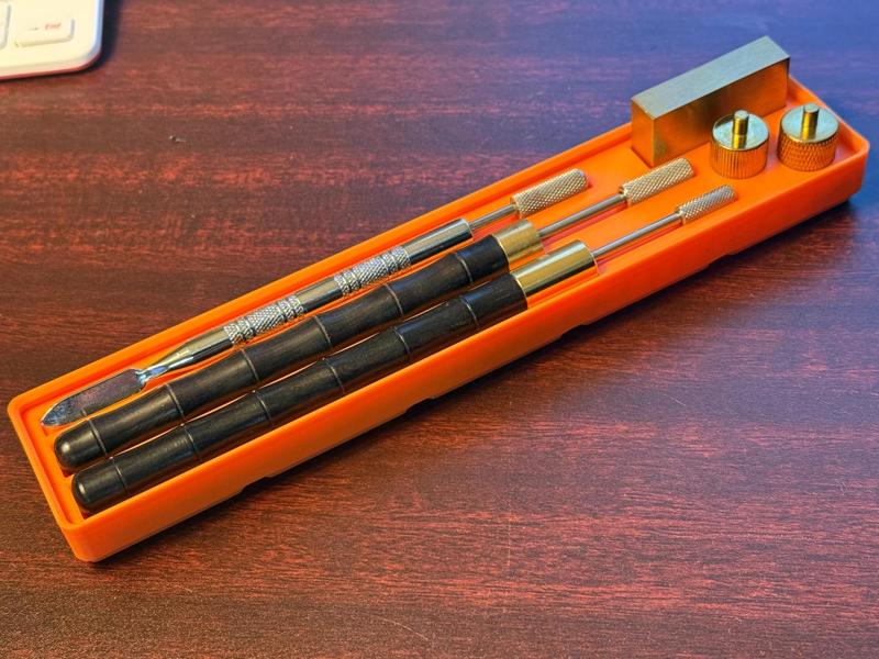 Leather Edge Finishing Tools Holder - Gridfinity