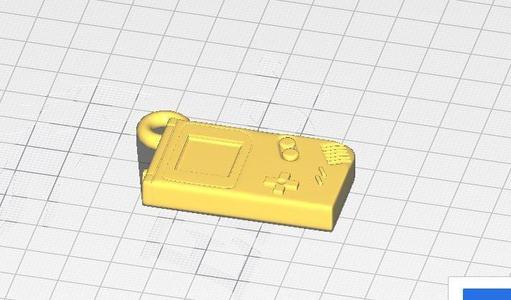 GameBoy Keychain Charm