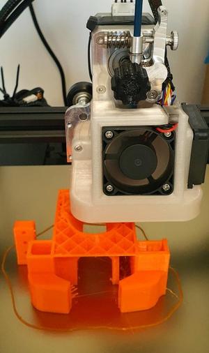 Ender 3 Fan Duct for Micro Swiss, BLTouch and 40mm fan 