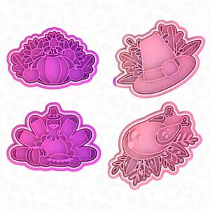 Thanksgiving day cookie cutter set of 4