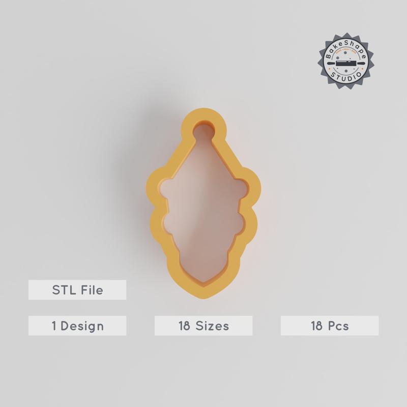 Santa Shape Cutter, Christmas Cookie & Fondant Tool, 18 Sizes, Perfect for Holiday Baking & Clay Projects