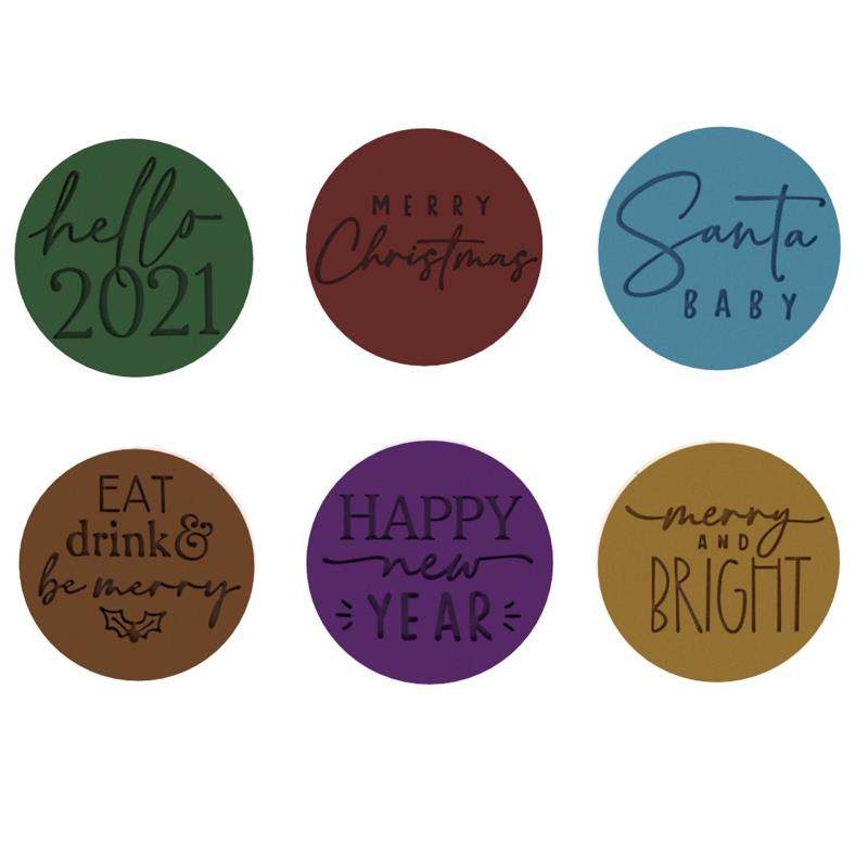 Christmas and New Year Stamp Cookie Cutters