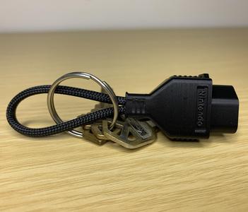NES Controller Plug Keychain