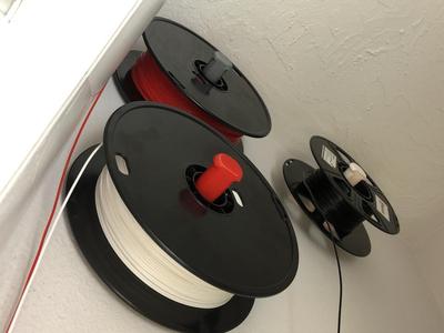 Simple Wall Mount Spool Holder for Stupid 30mm Filament Reel Holes (eg: AMZ3D)