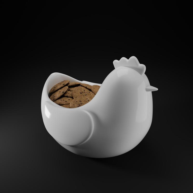 STL File | Funny Chicken Bowl | 3D Printing Model for Kitchen & Home Decor, Perfect Gifts for Easter