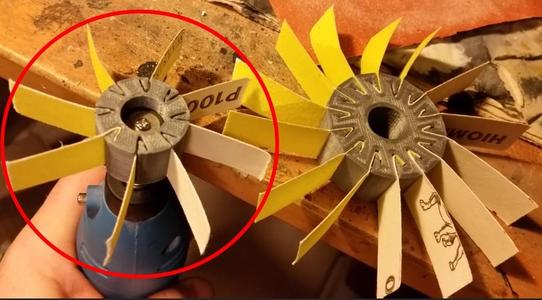 Flap sanding attachment for rotary tool - smaller versions