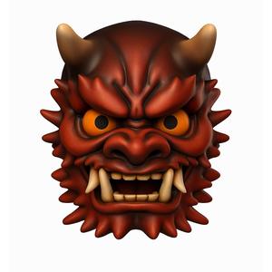 Red Japanese Oni Mask Demon 2 toy
