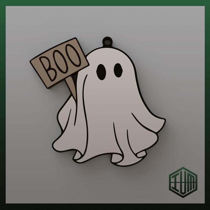 MULTICOLOR HALLOWEEN GHOST KEY CHAIN