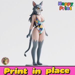 Furry Girl Sculpture