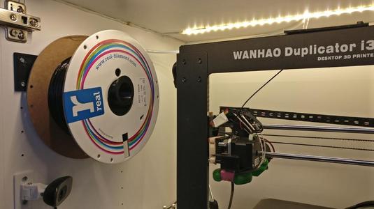 Ikea Stuva cabinet reel holder and filament guide