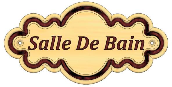 Plaque Salle de bain v13