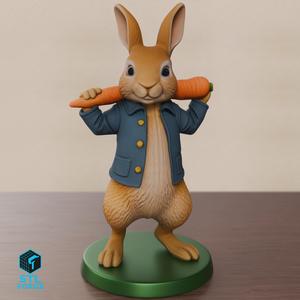 🐇✨ Peter Rabbit STL – Fan Art Figurine