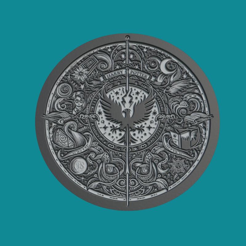 Harry Potter Print Model Harry Potter Medallion Harry Potter Wall Decor