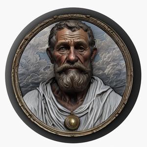 Diogenes medallion pendant