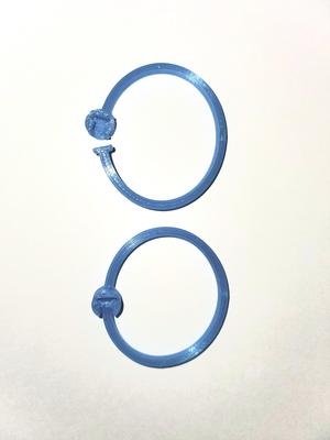 snap-close split ring keyring