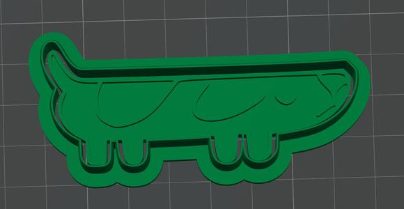 Long Dog cookie cutter